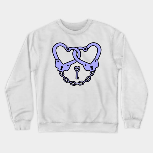 Heart Cuffs Crewneck Sweatshirt by drawingsbydarcy